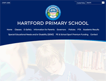 Tablet Screenshot of hartfordprimaryschool.com